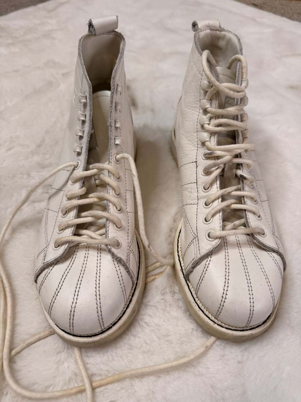 Adidas Superstar Boot W Cloud White Leather High-Top Sneakers